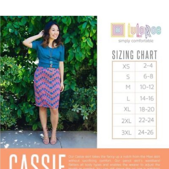 LuLaRoe Cassie Pencil Skirt Womens Small black Primary Floral Flowers Print NWT - Picture 6 of 7